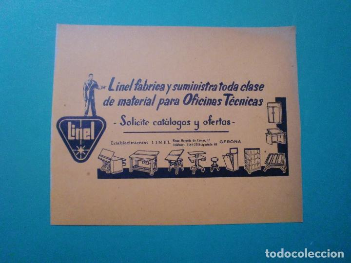 Coleccionismo: MATERIAL PARA OFICINAS TECNICAS LINEL - GERONA - 1.967
