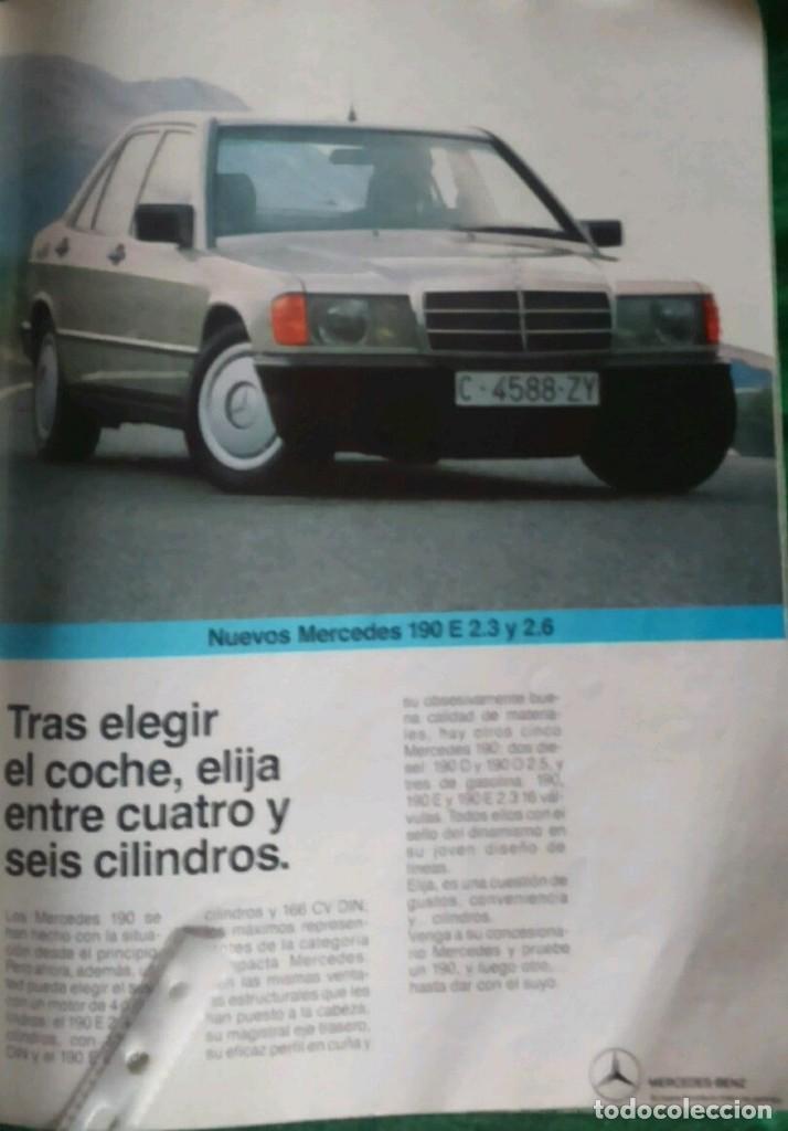 Coleccionismo: Publicidad automovil Mercedes-Benz 190 de 1987
