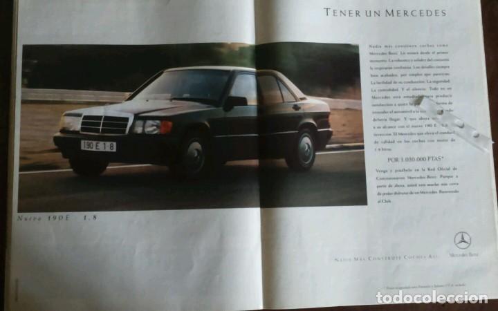 Coleccionismo: Publicidad automovil Mercedes-Benz 190 E de 1990