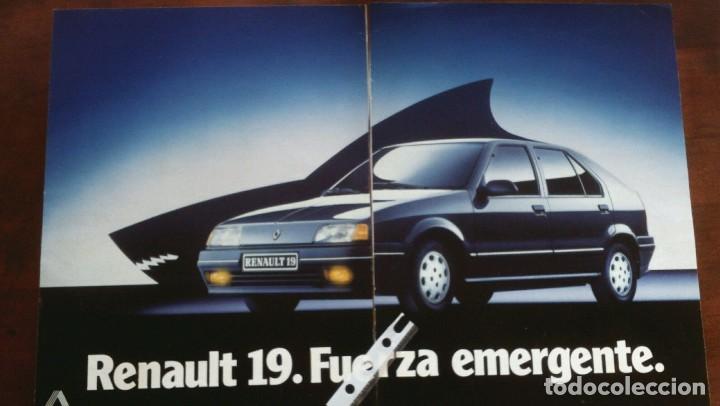 Coleccionismo: Publicidad automovil Renault 19
