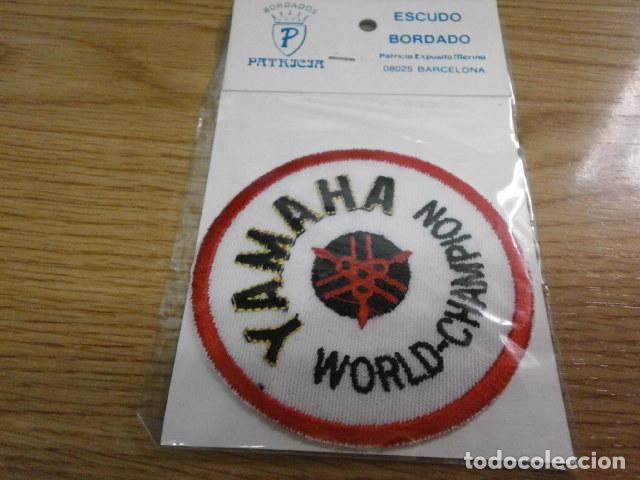 Coleccionismo: PARCHE BORDADO YAMAHA WORLD CHAMPION PARCHE-62,5