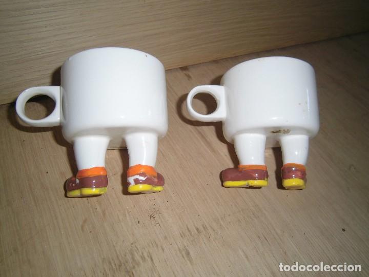 Coleccionismo: dos tazas cafe 154 con piernas - Foto 3