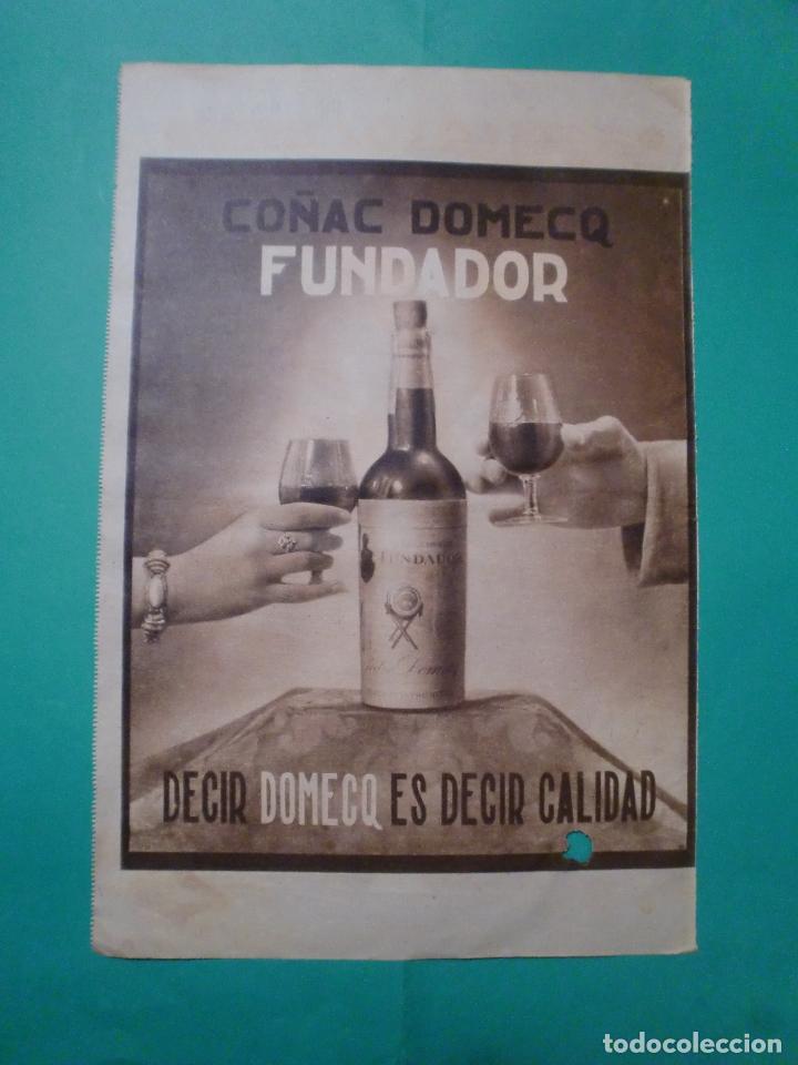 Coleccionismo: CO&Ntilde;AC FUNDADOR DE DOMECQ - 16/12/1939