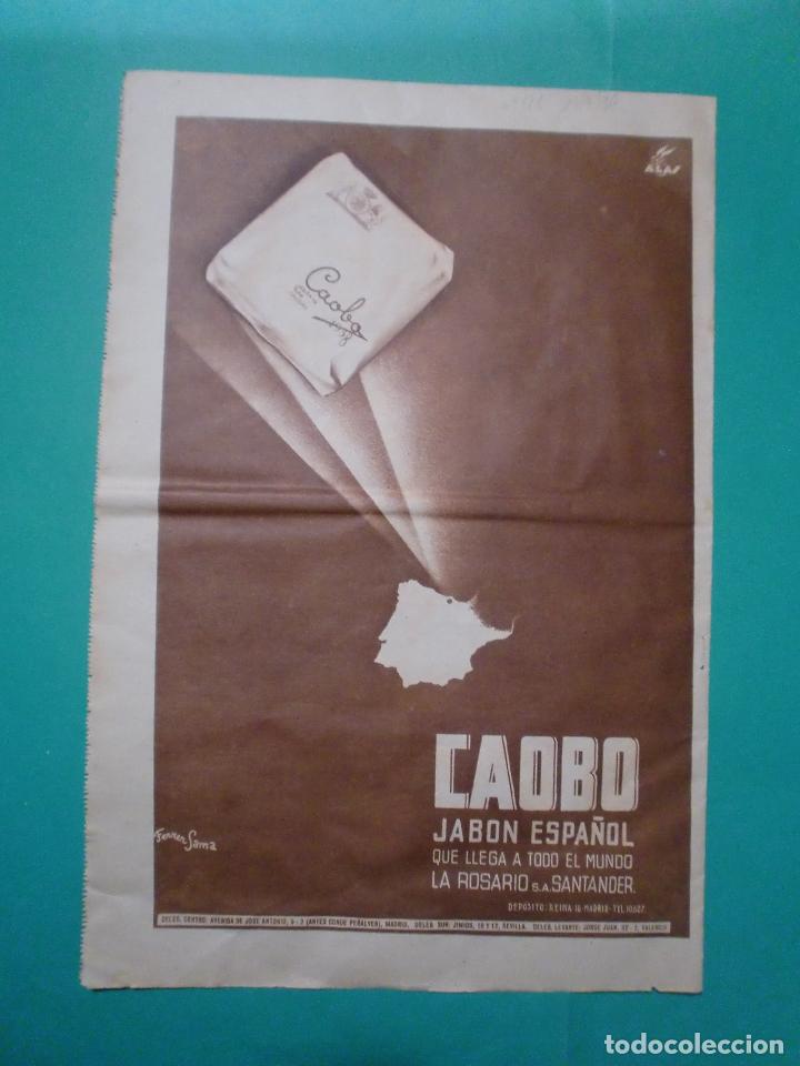 Sammelleidenschaft Papier: JABON ESPA&Ntilde;OL CAOBO LA ROSARIO S.A. SANTANDER - ILSTRADO POR FERRER SAMA - 29/7/1939