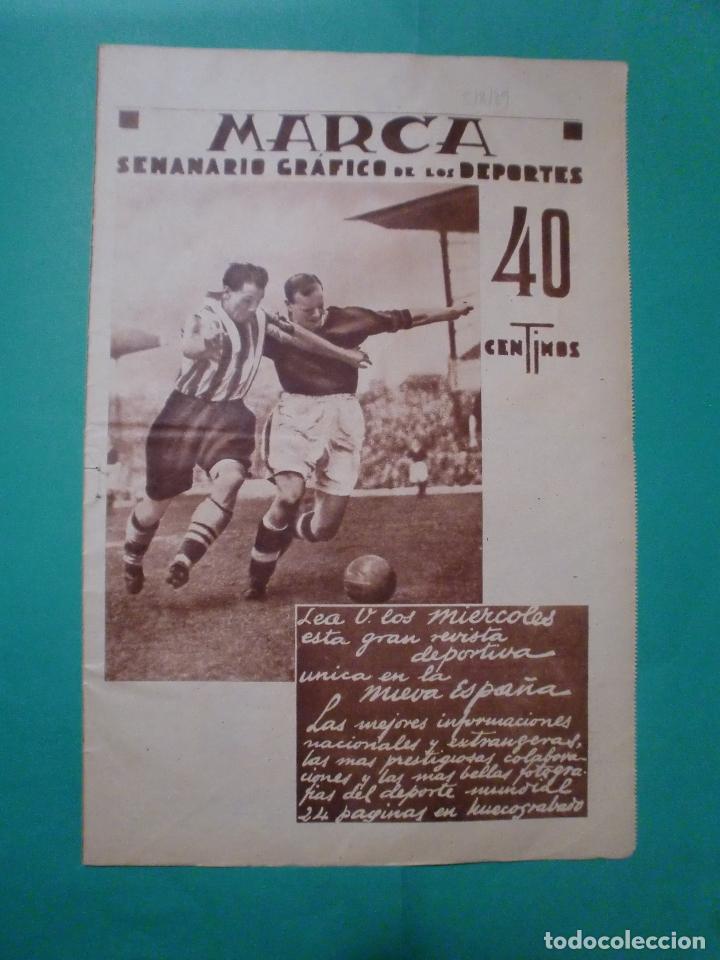 Coleccionismo: LEA MARCA SEMANARIO GR&Aacute;FICO DE LOS DEPORTES 40 CENTIMOS - 5/8/1939