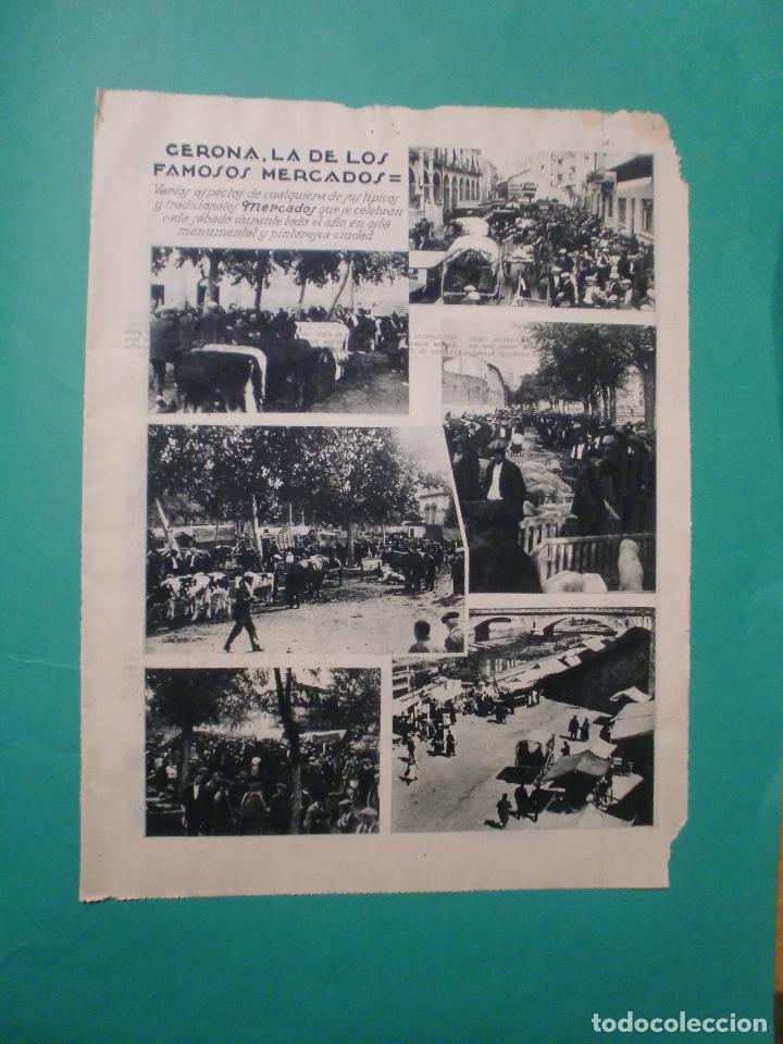 Collectionnisme: MERCADOS DE GERONA - LA CIUDAD MODERNA - 1933