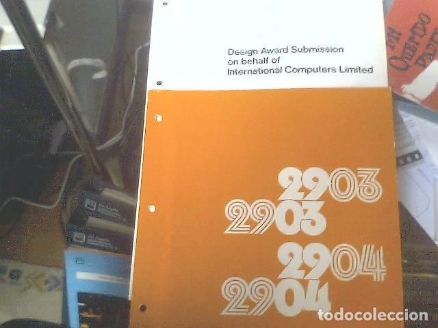 Coleccionismo: ICL 2903/04 Design award submission - Foto 1