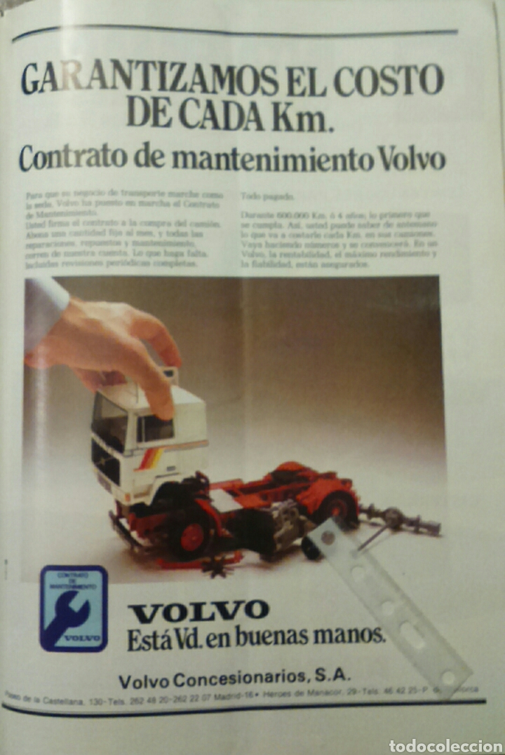 Coleccionismo: Publicidad camion Volvo de 1982