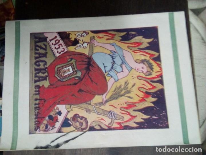 Coleccionismo: programa fiestas azagra 1953 - Foto 1