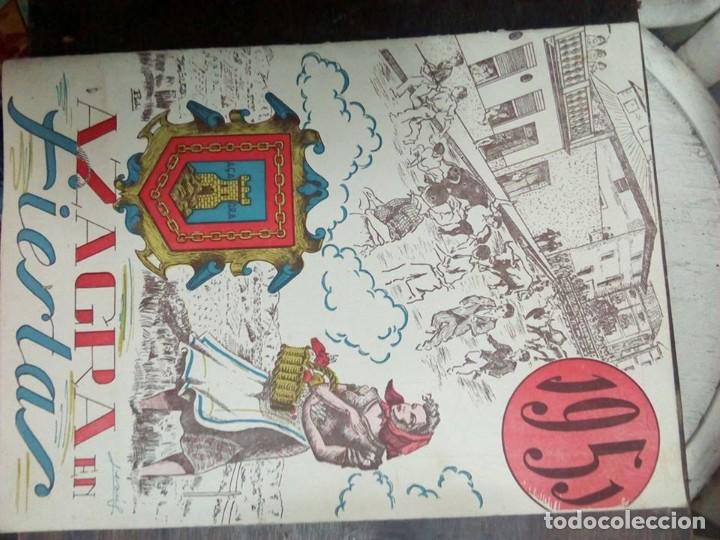 Coleccionismo: programa fiestas azagra 1951 - Foto 1