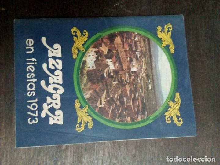 Coleccionismo: programa fiestas azagra 1973 - Foto 1