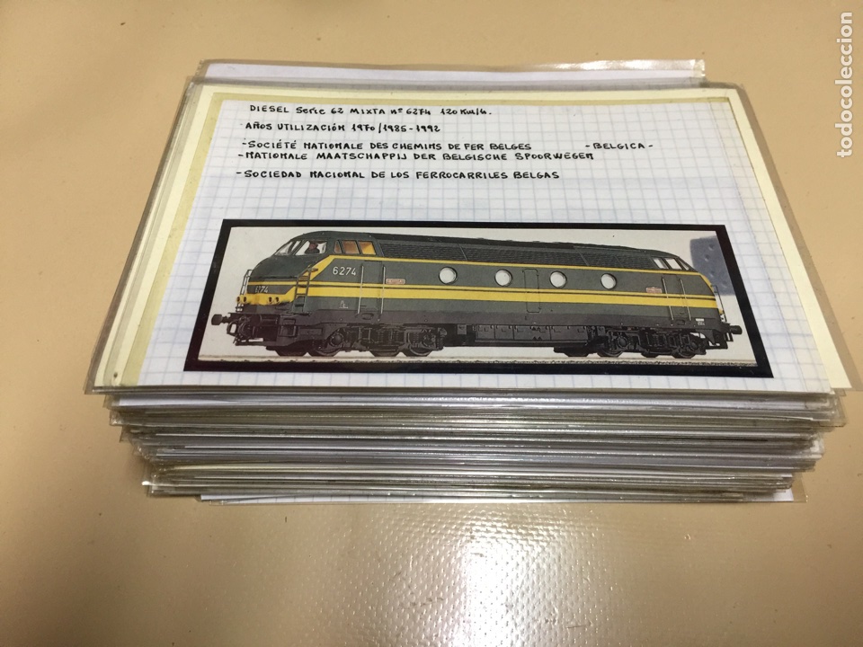 Coleccionismo: FERROCARRILES DE TODO EL MUNDO. COLECCION GRAFICA DE 100 LOCOMOTORAS Y VAGONES. COLECCION EXCLUSIVA.