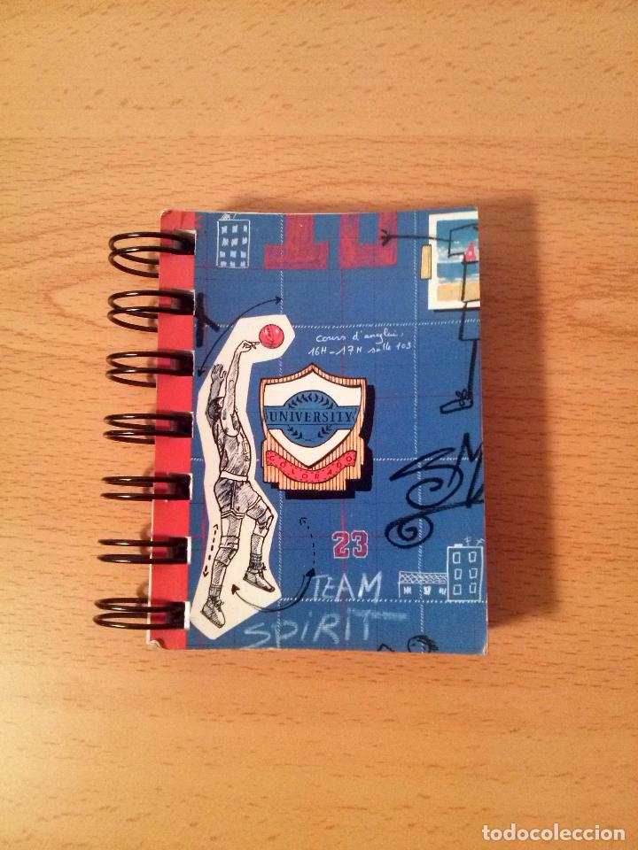 Coleccionismo: Peque&ntilde;o bloc de notas libreta a&ntilde;os 90. Baloncesto. 6.5x9cm. Marca Senfort.