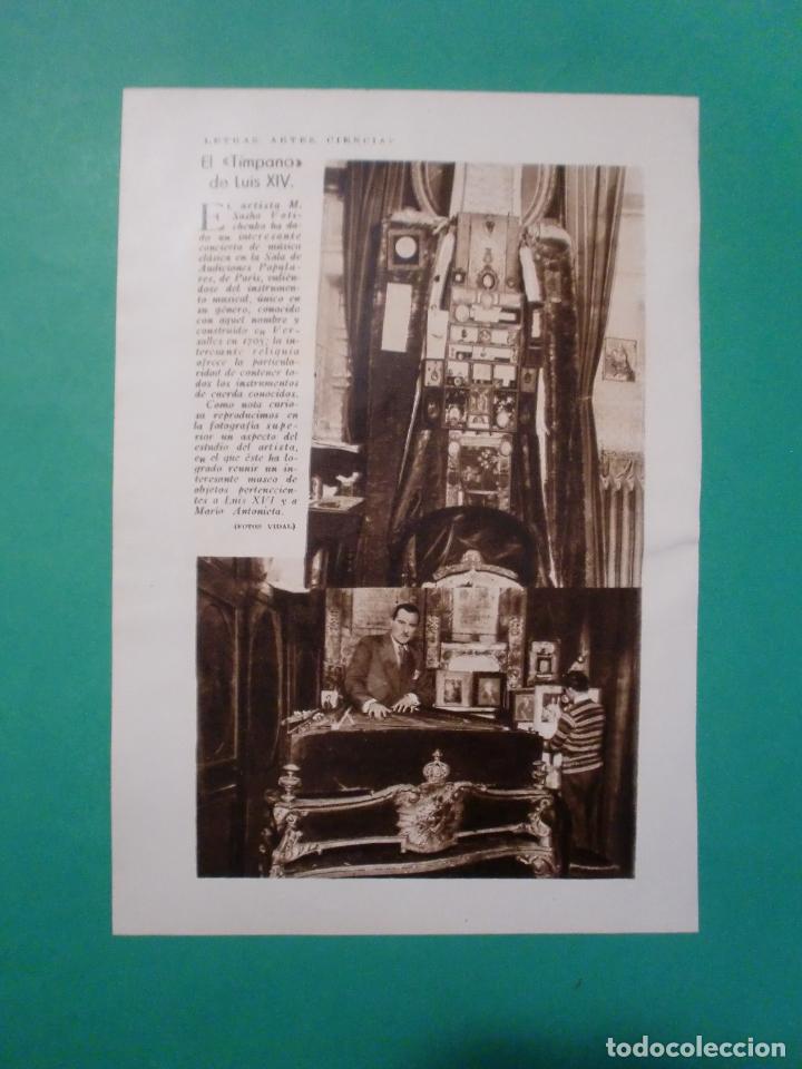 Collezionismo: EL TIMPANO DE LUIS XIV - 9/3/1930
