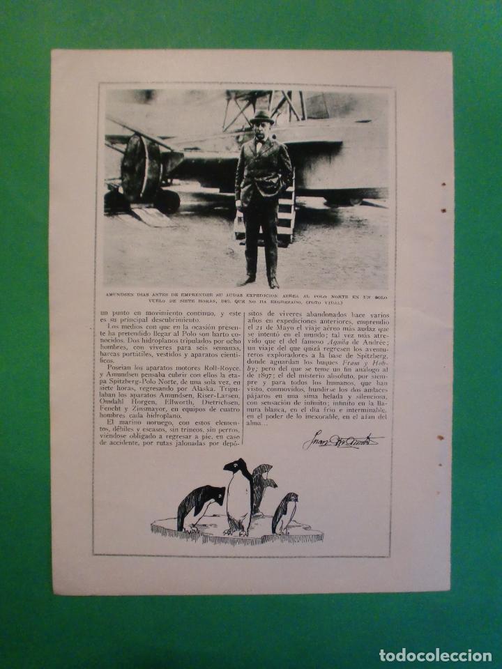 Collectionnisme: EL MISTERIO DE LOS HIDROPLANOS DE AMUNDSEN - 14/6/1925
