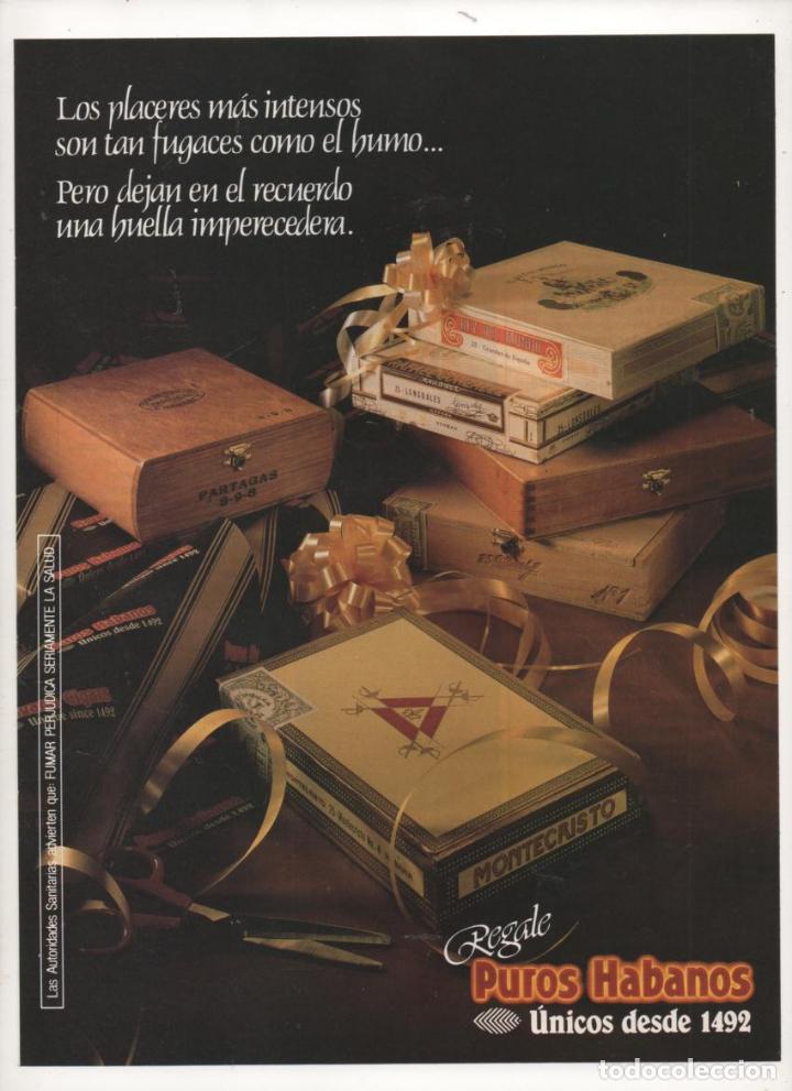 Coleccionismo: (TC-12) HOJA REVISTA PUBLICIDAD PUROS HABANOS