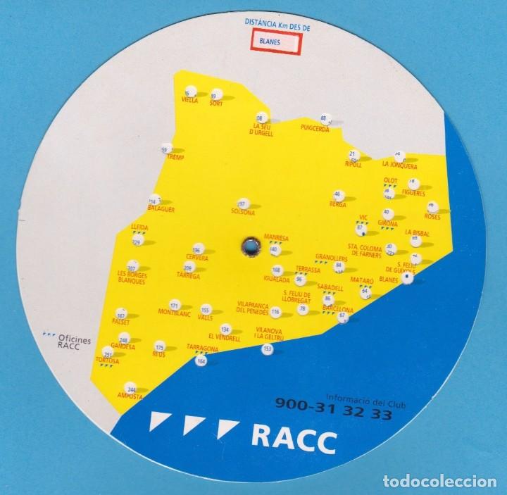 Coleccionismo: DISCO GIRATORIO MEDIDOR DE DISTANCIAS. RACC