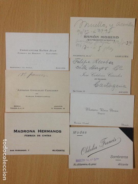 Coleccionismo: TARJETAS COMERCIALES ALICANTE - Foto 1