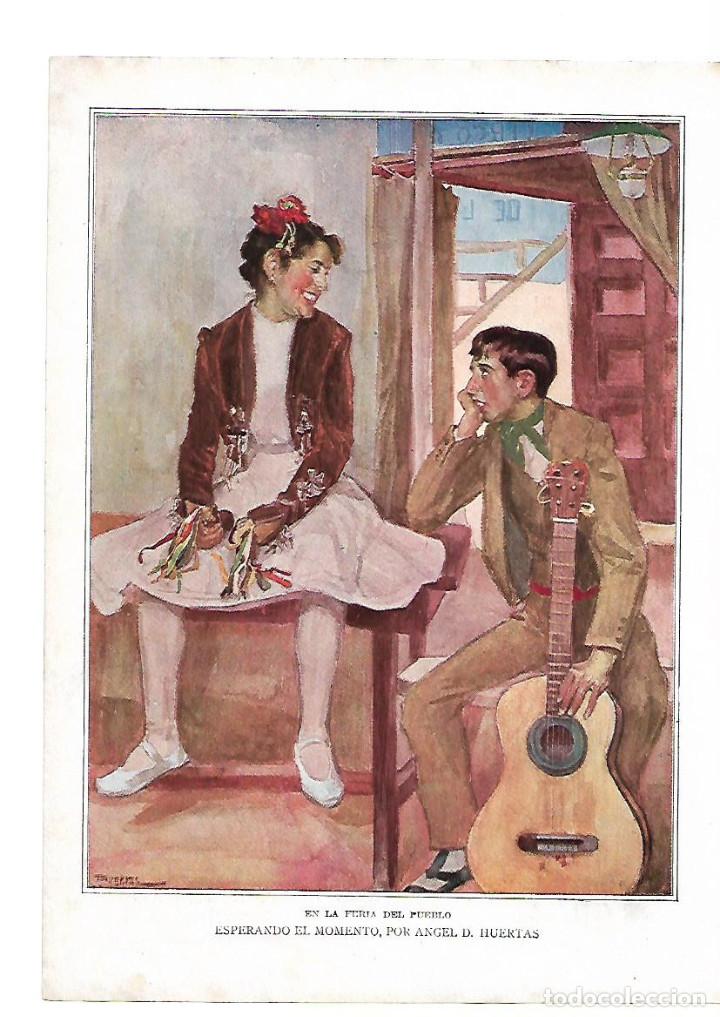 Coleccionismo: A&Ntilde;O 1910 RECORTE PRENSA DIBUJO CARLOS ANGEL DIAZ HUERTAS POESIA CORTINES MURUBE HAY UN JARDIN EN LA