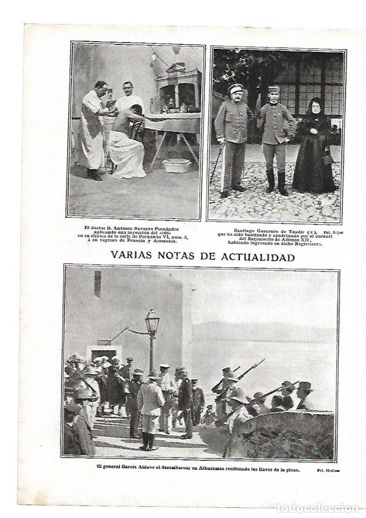 Collezionismo: A&Ntilde;O 1910 RECORTE PRENSA MEDICINA DOCTOR ANTONIO NAVARRO FERNANDEZ INYECCION DEL 6O6