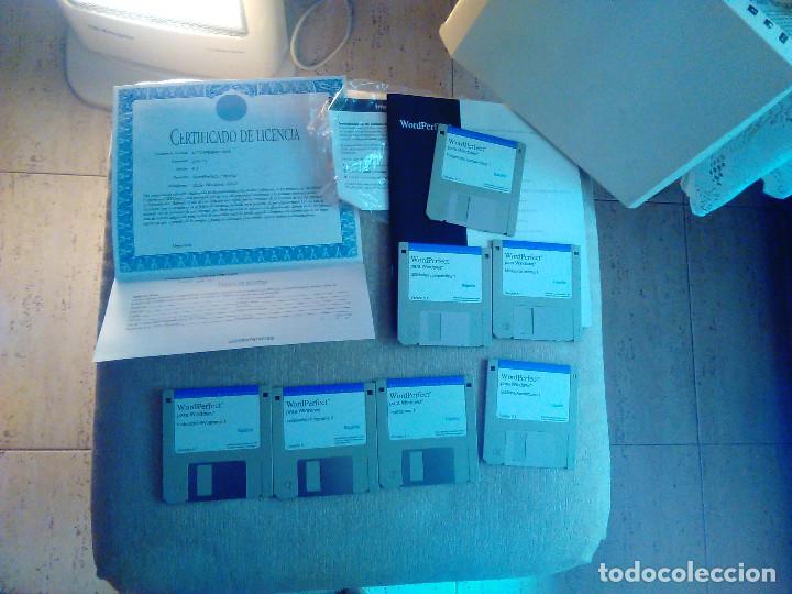 Coleccionismo: WORD PERFECT PARA WINDOWS EN 7 DISQUETES DE 3,5 PULGADAS CON LICENCIA. SIN ESTRENAR