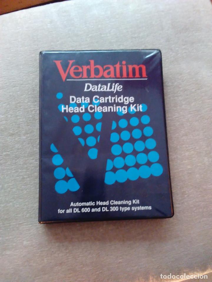 Coleccionismo: KIT DE LIMPIEZA PARA CARTUCHOS (DATA CARTRIDGE), MARCA VERBATIM