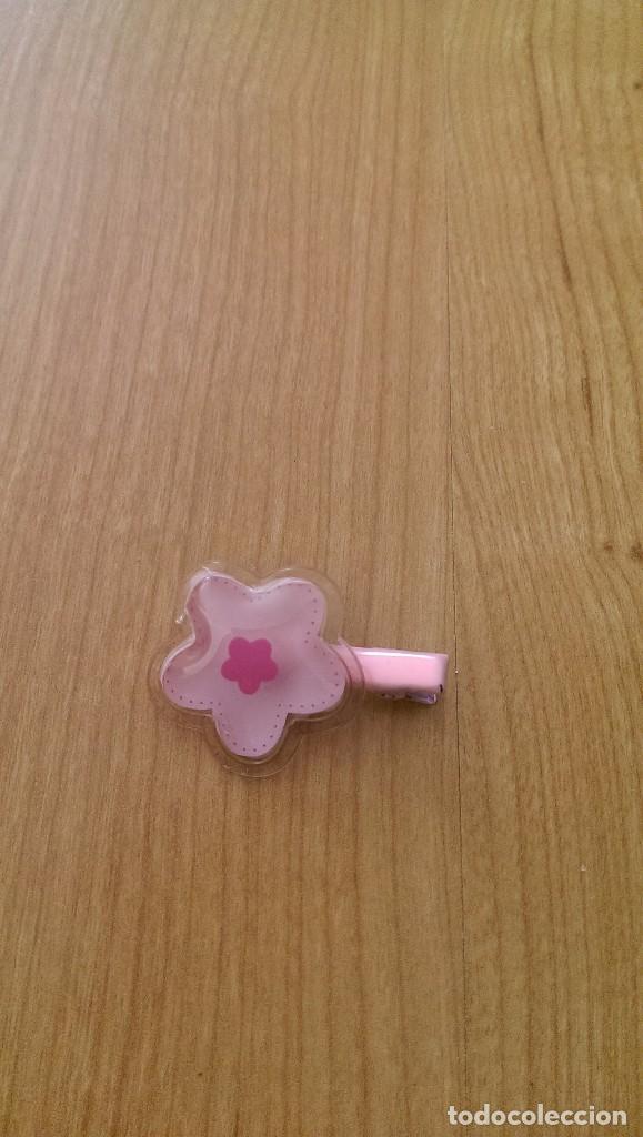 Coleccionismo: ACCESORIOS PELO-ANTIGUO PASADOR FLOR ROSA