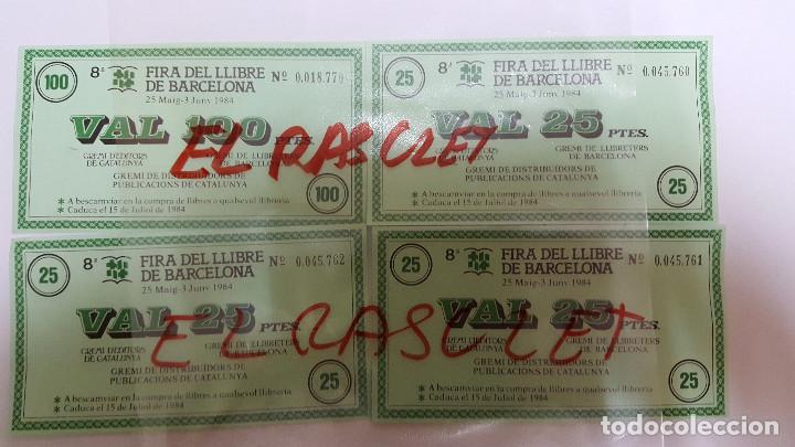 Collectionnisme: - FIRA  DEL  LIBRE  DE BARCELONA - 25  MAIG AL  3 JUNY  1984 - 4 VAL 100 PTES - GREMI LLIBRETES-