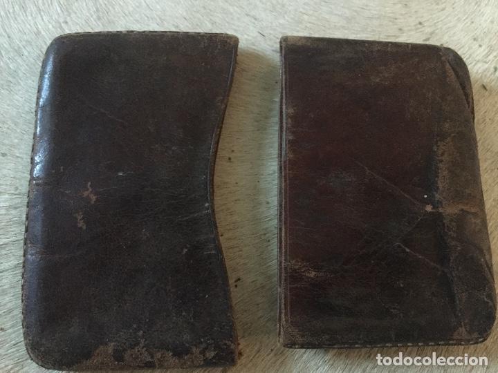 Coleccionismo: Petaca de cuero con escudo pintado - Foto 9