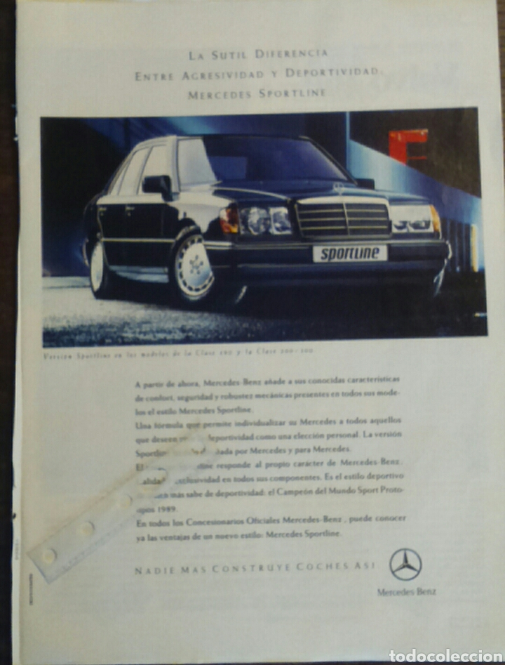 Collecting: Publicidad automovil Mercedes-Benz Sportline