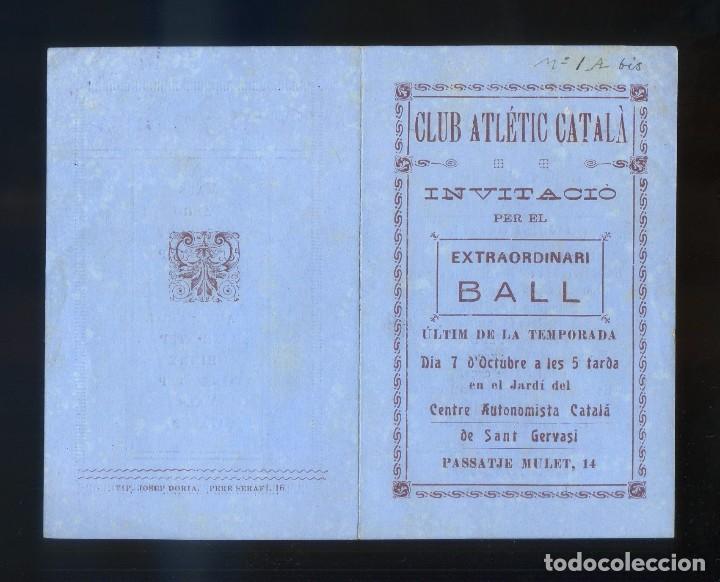 Coleccionismo: *Club Atl&eacute;tic Catal&agrave;. Barcelona* A&ntilde;o 1923-1925. Lote 9 impresos diferentes.