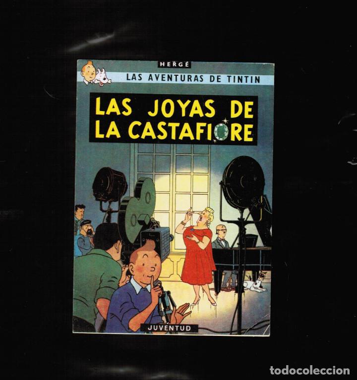 Coleccionismo: TARJETA PUBLICITARIA JUVENTUD - TINTIN LAS JOYAS DE LA CASTAFIORE 12 X 8,5 CM