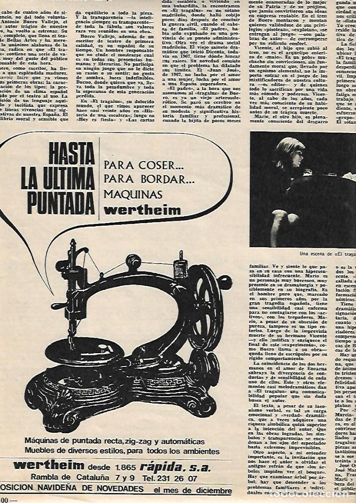 Collezionismo: A&Ntilde;O 1967 RECORTE PRENSA PUBLICIDAD MAQUINA DE COSER WERTHEIM