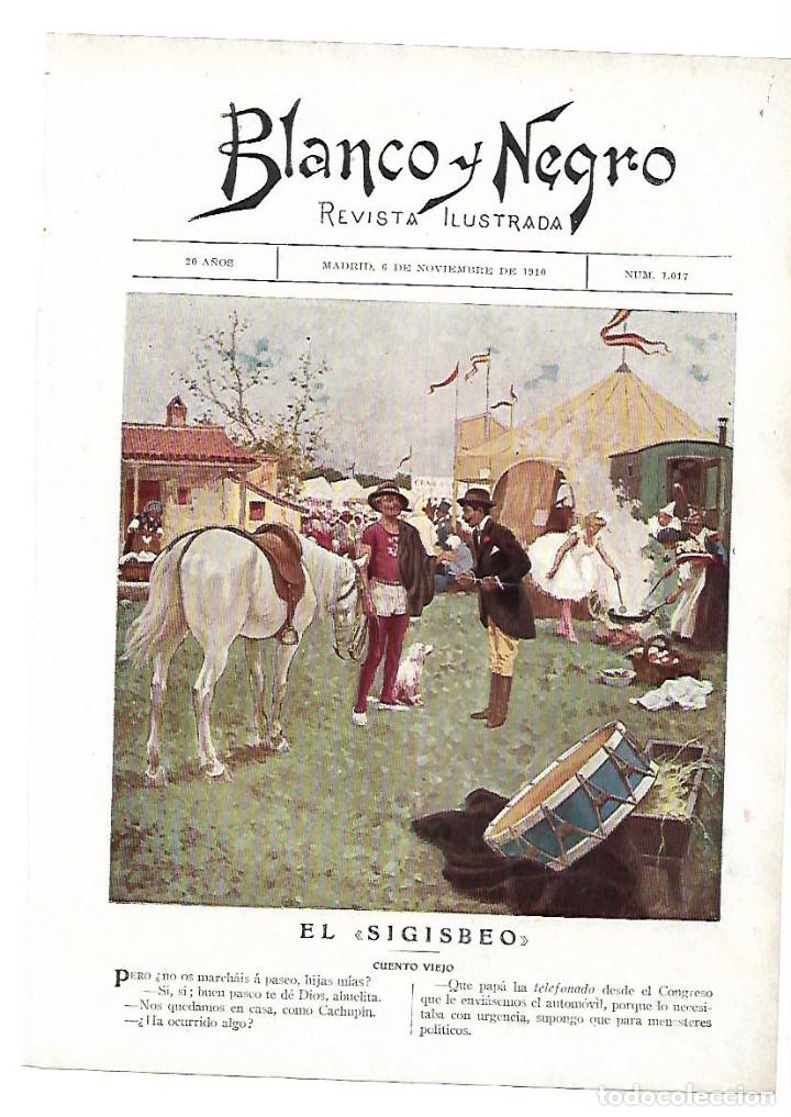 Collecting paper: A&Ntilde;O 1910 RECORTE PRENSA CUENTO VIEJO RELATO EL SIGISBEO ENRIQUE MAUVARS DIBUJO MENDEZ BRINGA
