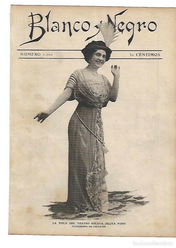 Collezionismo: A&Ntilde;O 1910 RECORTE PRENSA JULIA FONS TIPLE DEL TEATRO ESLAVA FOTOGRAFIA CALVACHE