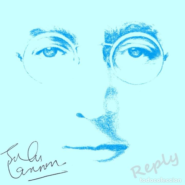 Coleccionismo: CARTEL JOHN LENNON CON AUTOGRAFO,BONITA REPRODUCCION