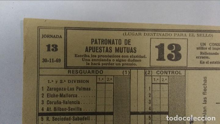Coleccionismo: quiniela 30-11-1969 - Foto 2