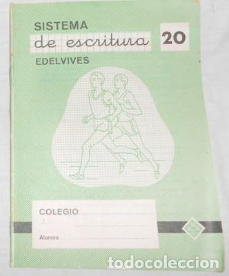 Coleccionismo: CUADERNO ESCOLAR SISTEMA DE ESCRITURA EDELVIVES 20