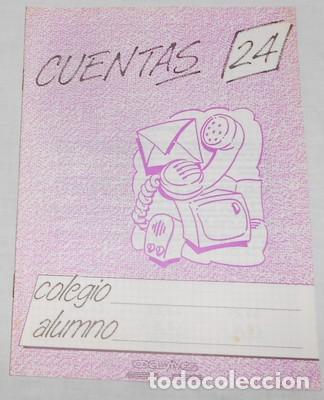 Coleccionismo: CUADERNO ESCOLAR CUENTAS 24, DE EDELVIVES , 1988