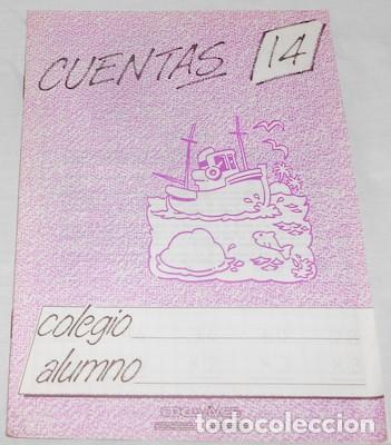Coleccionismo: CUADERNO ESCOLAR CUENTAS 14, DE EDELVIVES , 1988