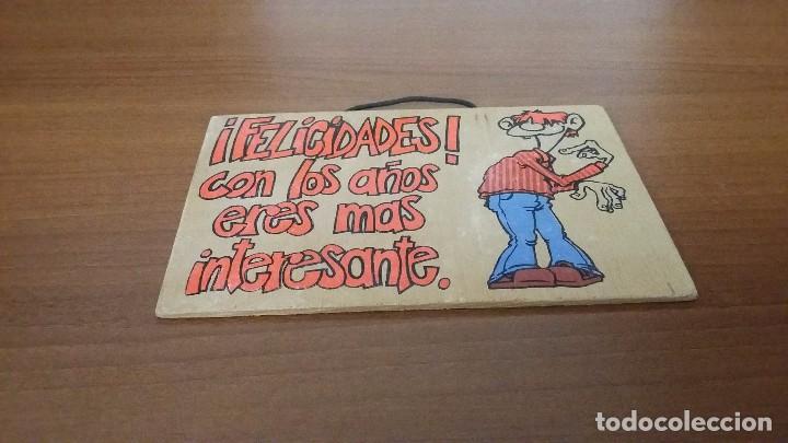 Sammeln: Tablilla graciosa para colgar de madera (Chapon)