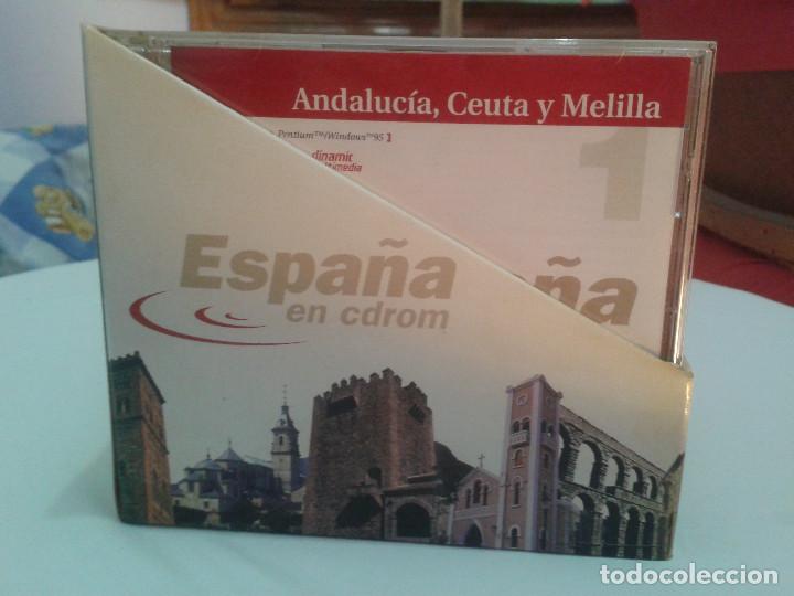 Coleccionismo: Espa&ntilde;a en CD-ROM - Coleccionable en 12 CDs para Windows 95 - Foto 1