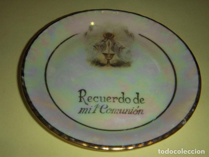 Coleccionismo: PLATITO PORCELANA DE RECUERDO DE LA PRIMERA COMUNION - A&Ntilde;O 1971