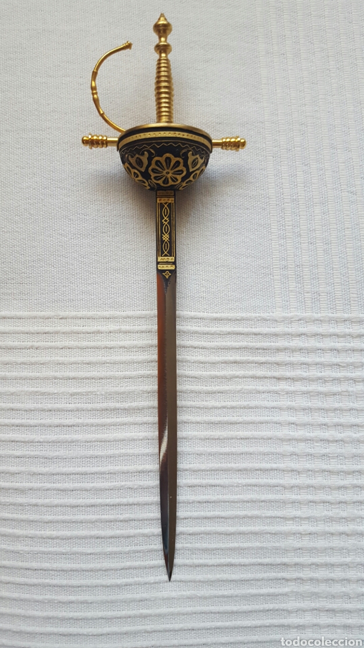 Coleccionismo: ABRECARTAS ESPADA DAMASQUINADO - Foto 1