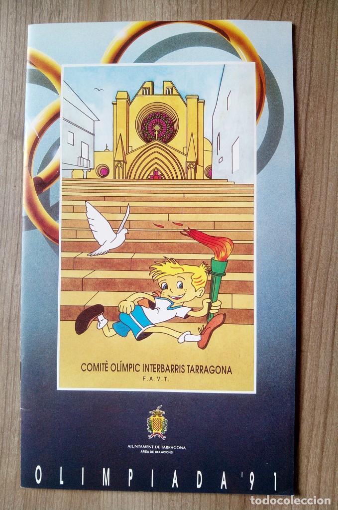 Coleccionismo: Deporte, folleto programa olimpiada 1991 - comite alimpic interbarris tarragona