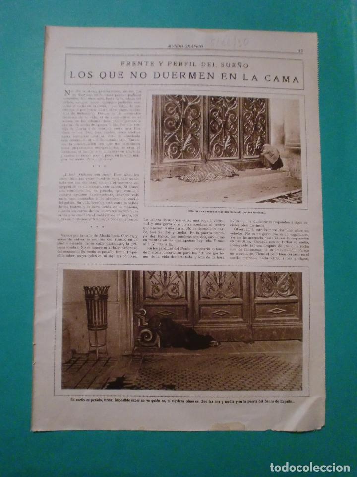Collezionismo: LOS QUE NO DUERMEN EN LA CAMA - 5/11/1930
