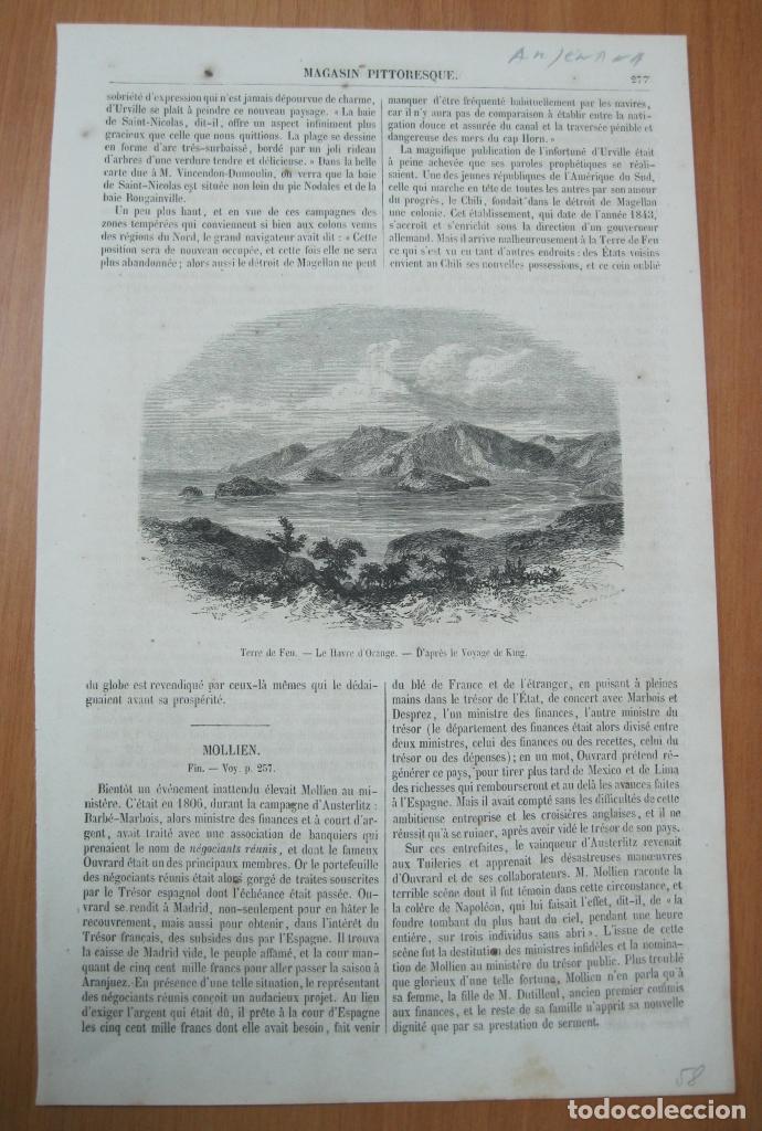 Collezionismo: Paisaje de La Tierra de Fuego (Argentina, Am&eacute;rica del sur), 1858