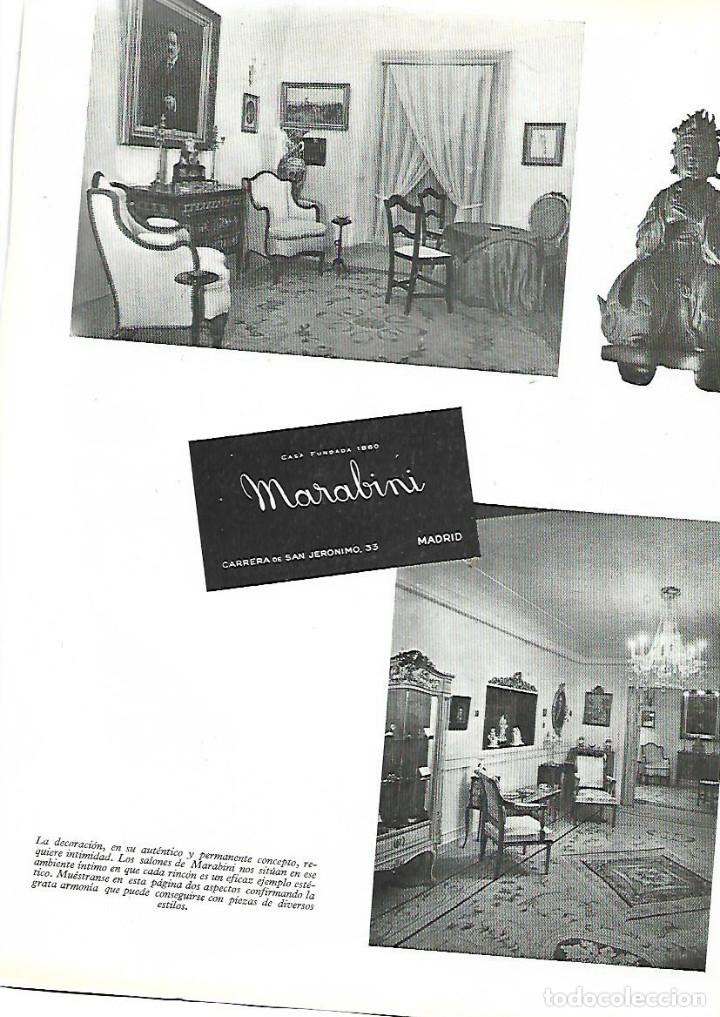 Collectionnisme: A&Ntilde;O 1948 RECORTE PRENSA PUBLICIDAD MUEBLES DECORACION MARABINI CARRERA SAN JERONIMO MADRID