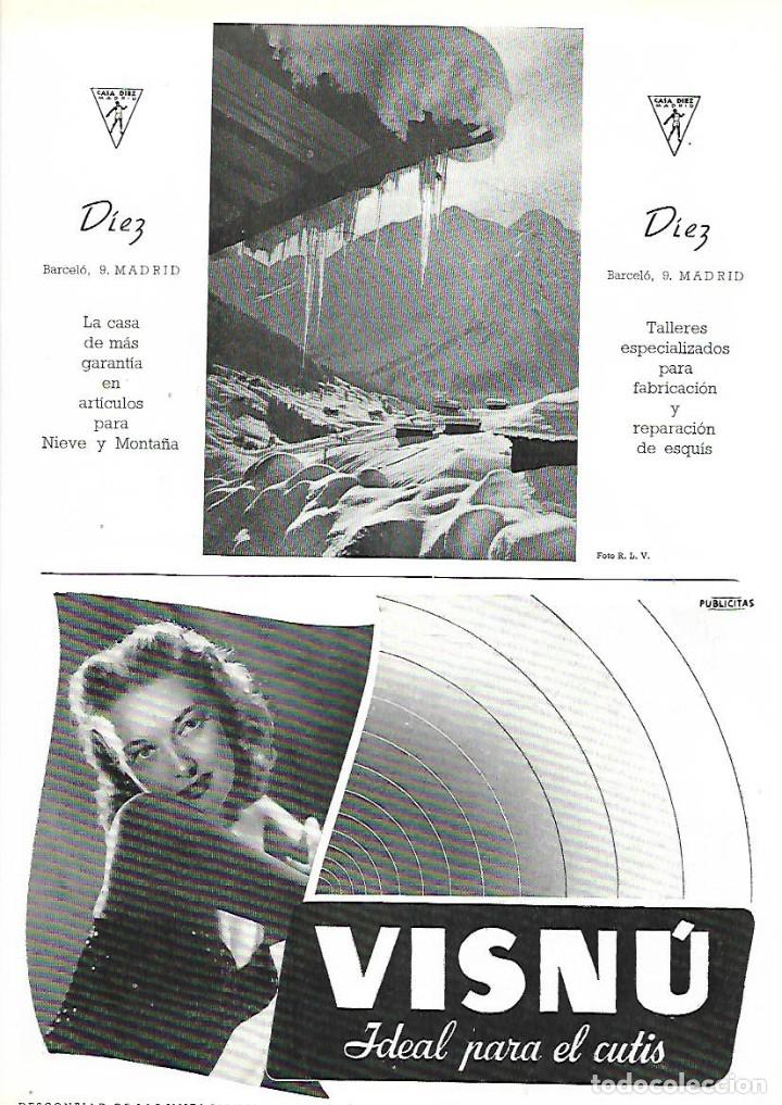 Collectionnisme: A&Ntilde;O 1948 RECORTE PRENSA PUBLICIDAD DIEZ ESQUIS VISNU RON RHUM NEGRITA BARDINET VALLHONRAT MUEBLES