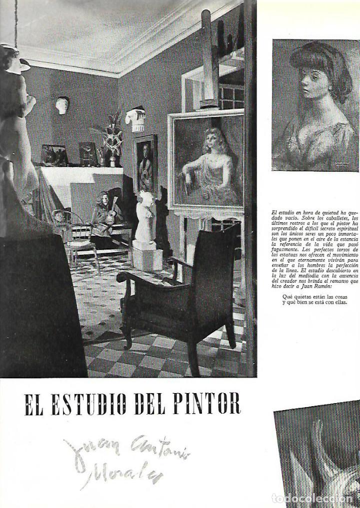Collezionismo: A&Ntilde;O 1948 RECORTE PRENSA PINTURA EL TALLER ESTUDIO DEL PINTOR JUAN ANTONIO MORALES